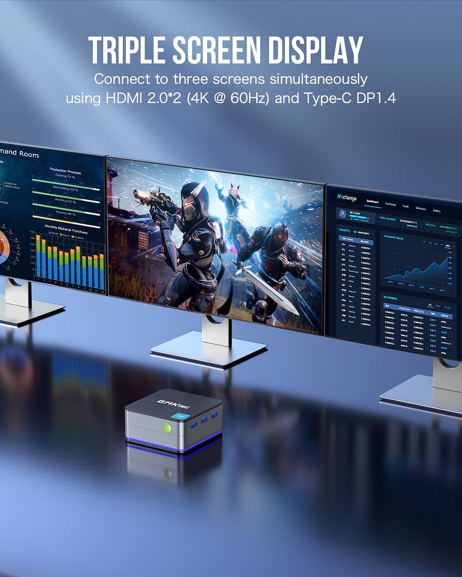 1007-GMKtec Intel 12th Alder Lake N100 Mini PC